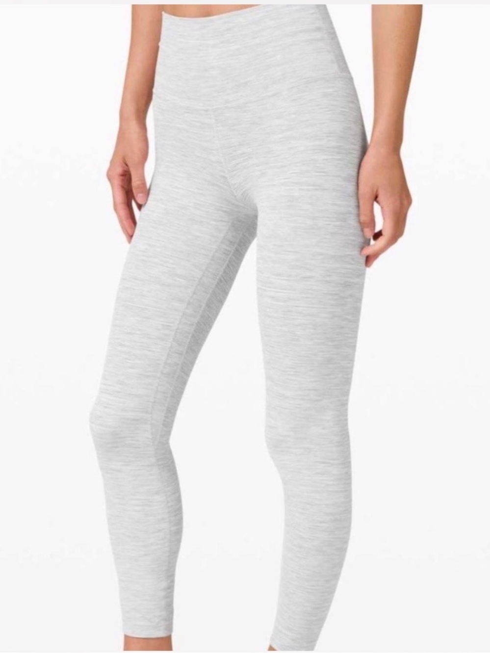 Lululemon | Gray + White Align Leggings